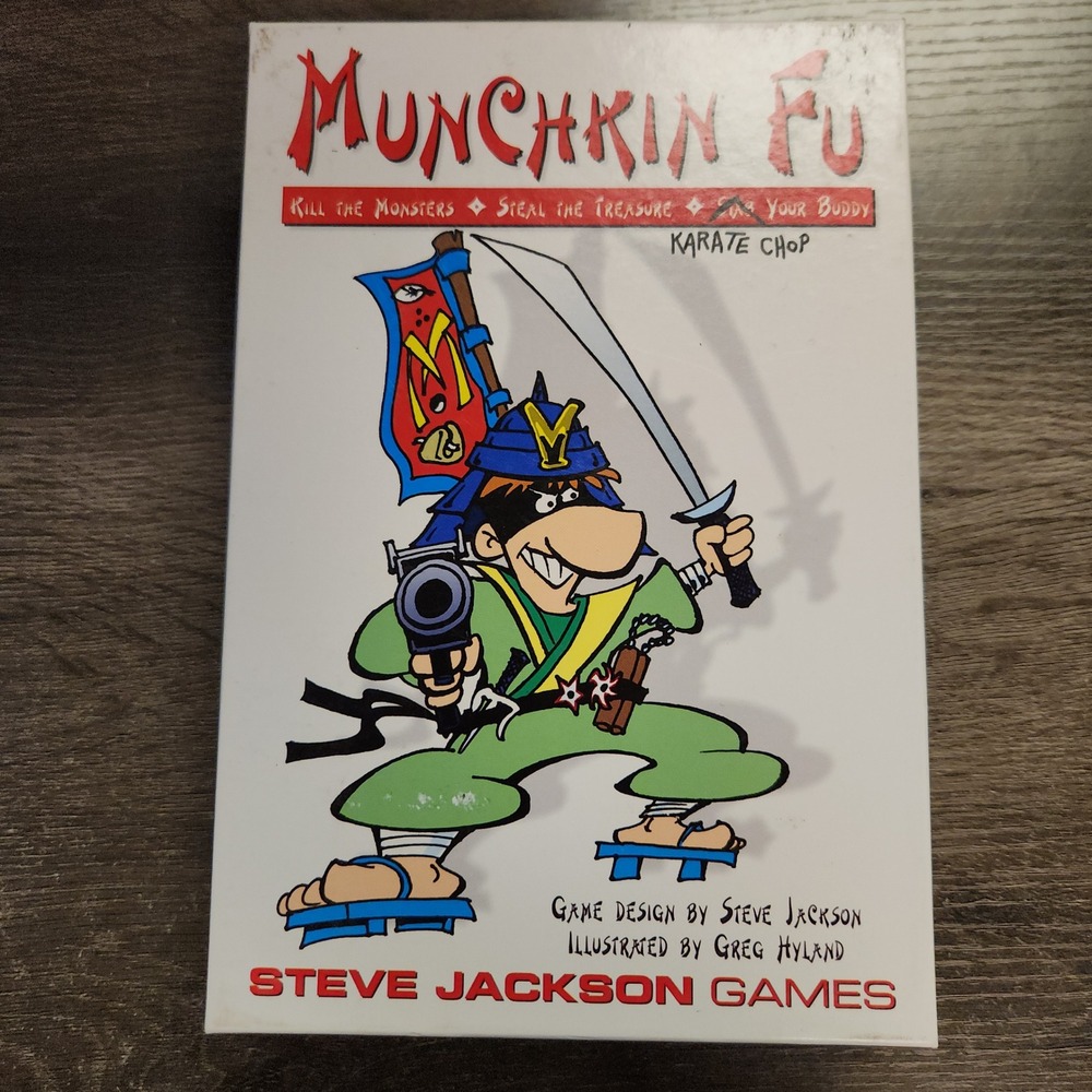 Steve Jackson Games Munchkin Fu Card Game Martial Arts RPG Fun Complete